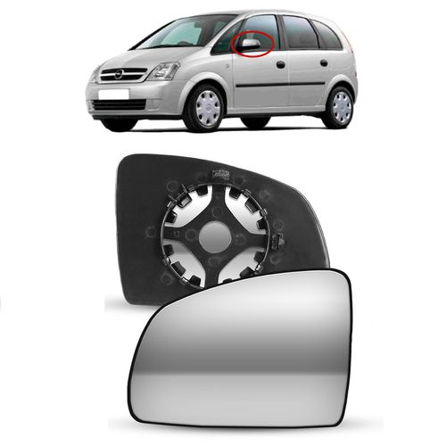 ESPELHO LENTE SUBCONJUNTO RETROVISOR ESQUERDO CELTA 2007/2015