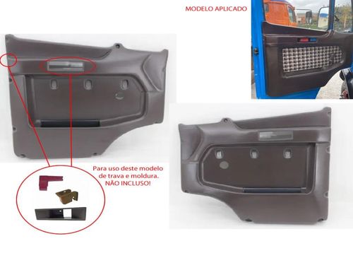 KIT FORRO PORTA MB 709/912/1618/1941 MARROM (P/ PORTA OBJETO E FORRO ORIGINAL) 2 PEÇAS