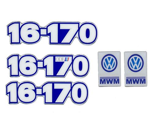 KIT EMBLEMA VW 16-170 RESINADO 1991 / 1999