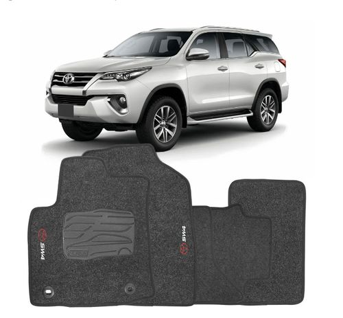 TAPETE CARPETE HILUX SW4 GRAFITE 5PCS (BORDADO)