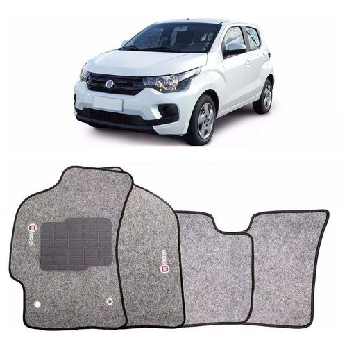 TAPETE CARPETE MOBI GRAFITE 5PCS (BORDADO)