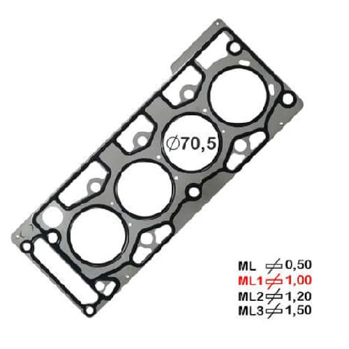 JUNTA DO CABECOTE - FORD FIESTA KA 1.0 8V ROCAM