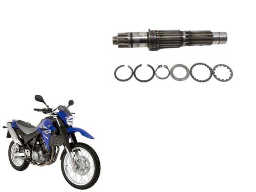 Eixo Secundário Cambio Yamaha Xt 660 05-18c/detalhe