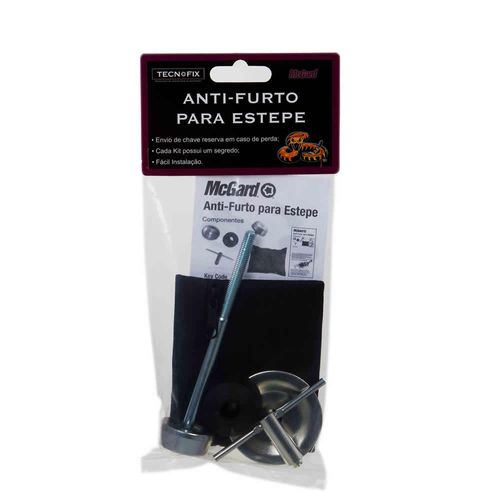 Kit Antifurto de estepe interno modelo TR08120CI