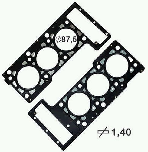 JUNTA DO CABECOTE - DODGE JOURNEY 2009 A 2012 | CHYSLER SEBRING 2.7 V6 24V 2002 A 2003 EER EES (PAR)