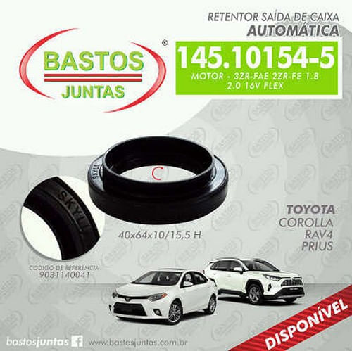 RETENTOR DO CAMBIO SAIDA - TOYOTA COROLLA 1.8 16V APOS 2014 AUTOMATICO