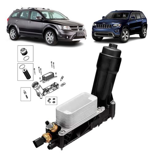 TROCADOR DE CALOR RESFRIADOR DODGE JOURNEY 3.6 2014 A 2017 DURANGO 3.6 2014 A 2015 JEEP GRAND CHEROKEE 3.6 2014 A 2015 WRANGLER 3.6 2014 A 2017