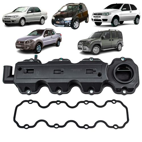 Tampa de Válvula Fiat Palio Strada Siena Ideia GM1.8 8v Após 2001/ Doblo Stilo GM1.8 8v Após 2004