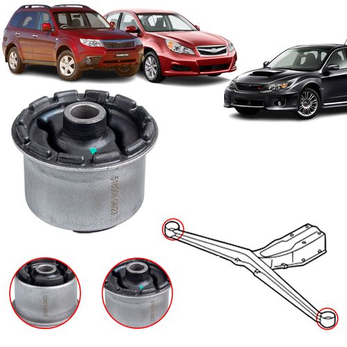 Bucha Coxim do Diferencial Subaru Forester 2008 A 2013/ Impreza 2008 A 2011/ Legacy 2010 A 2014