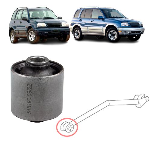 Bucha do braço oscilante traseiro inferior Suzuki Grand Vitara/Gm Tracker 1998 A 2005