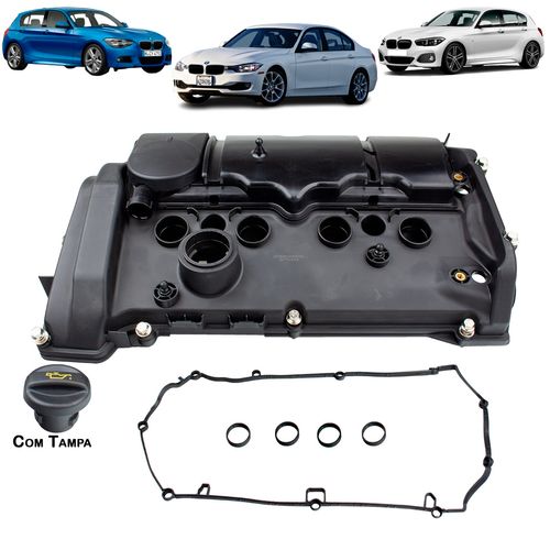 Tampa de Válvula Bmw Serie 1 (F20,F21) 114i/ 116i/ 118i/ 120i Após 2011/ Serie 3 (F30,F80) 316i/ 320i/ 316i - 2012 A 2016