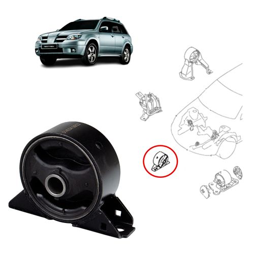 Coxim dianteiro do motor Mitsubishi Airtrek 2.4 16V 2003 A 2007