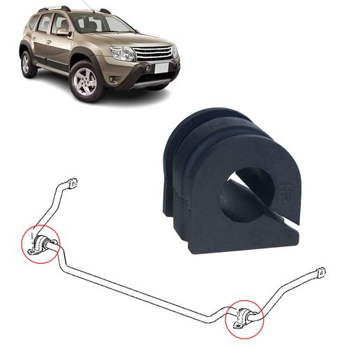 Bucha Barra Estabilizadora Renault Duster/Duster Oroch 1.6 2.0 2010 a 2019 Dianteira