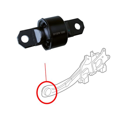 Bucha Facão Traseiro Ford Focus / Volvo C30 S40 V50 - Vários Anos