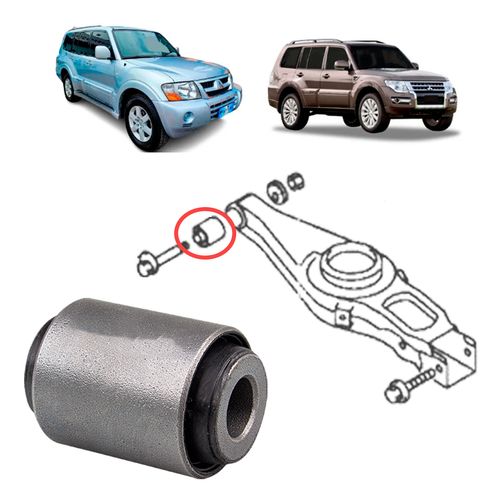 Bucha bandeja traseiro Mitsubishi Pajero 3.2 DI-D FULL 2000 A 2006/ Pajero 3.2 Full 3D Após 2009