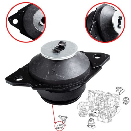 Coxim do Motor Câmbio Traseiro Lado Esquerdo Chery Celer 1.5 Todos os anos