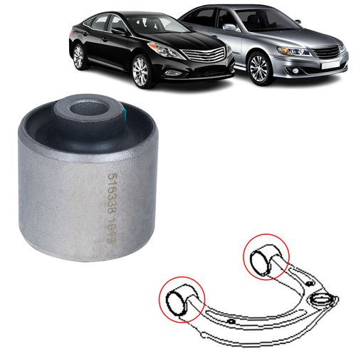 Bucha Bandeja Balança Hyundai Azera e Sonata 3.3 V6 2005 a 2011 Superior Dianteira