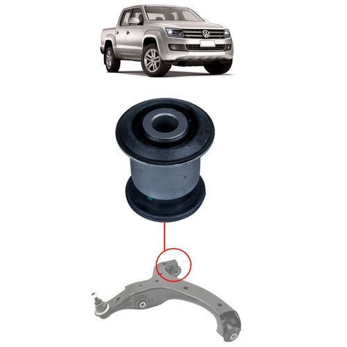 Bucha Menor Bandeja Inferior Dianteira Volkswagen Amarok 2010 a 2018