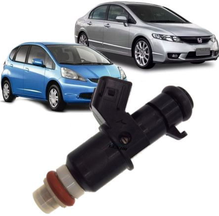 Bico Injetor New Civic 1.8 16V Gasolina e Honda Fit Novo Original - 6 Furos