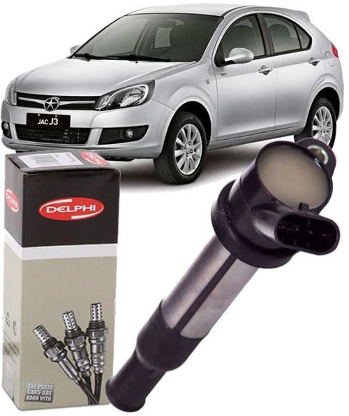 Bobina de Ignicao Jac Motors J2 J3 J5 1.4 e 1.5 - Original Delphi