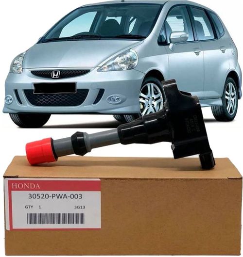Kit 4 Bobinas de Ignicao Honda Fit 1.4 8V 2003 À 2008 Dianteira - Cm11-109 Original