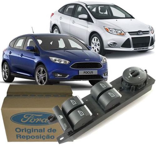 Botao Interruptor Vidro Eletrico Quadruplo Focus e New Fiesta de 2013 À 2019