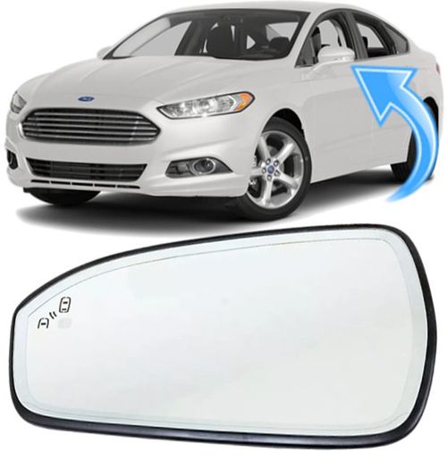 Lente do Espelho Retrovisor Fusion Titanium de 2013 À 2016 - Ld Esquerdo