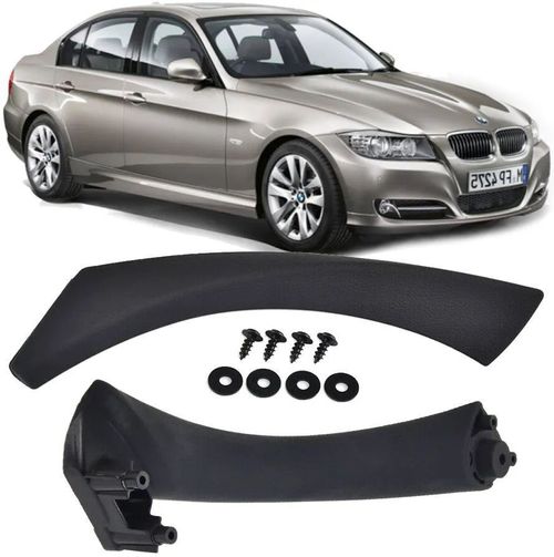 Puxador Porta Esquerda Bmw 320i 325i 330i 328i 335i E90 E91 de 2005 À 2012 - Preto