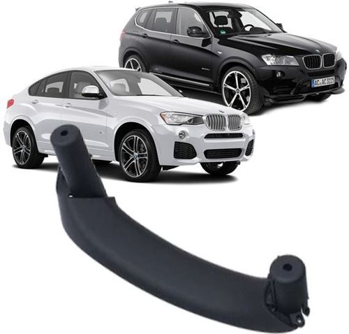 Puxador Porta Direita Bmw X3 F25 e X4 F26 de 2011 À 2017 - Preto