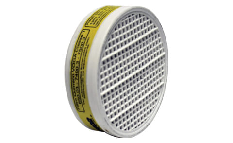 Filtro químico vo ga para respirador facial refil / UN / Plastc