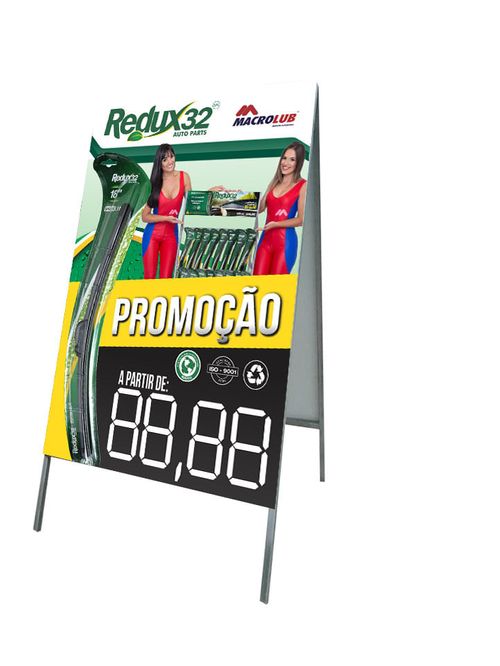 cavalete dupla face 0,66 x 1,00 redux    / UN / Banner