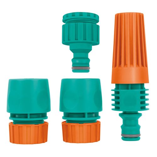 Conjunto para irrigação com engate rápido e esguicho 4 peças - Tramontina
