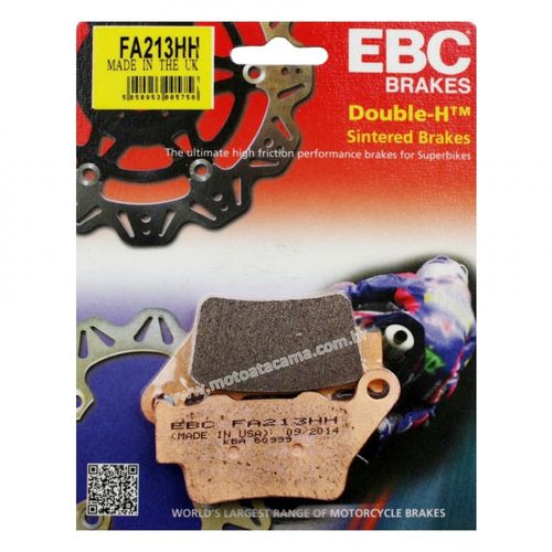 Pastilha Ebc - Fa213hh Gs 800 / Tiger 900 Traseiro
