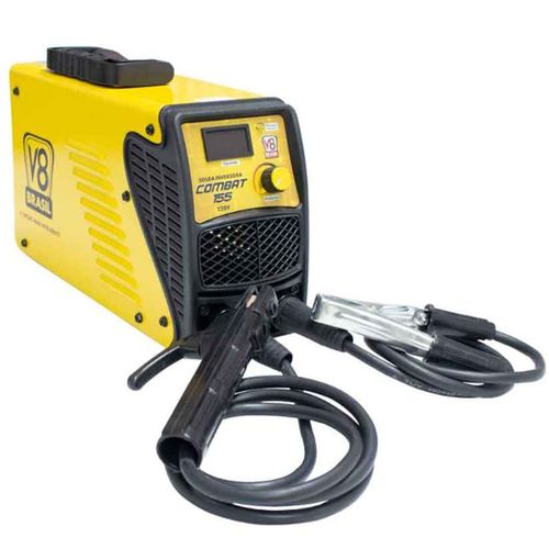 Máquina de Solda Combat 155 90 Amp 220V Monofásica Fonte Inversora - 20029 - V8 Brasil