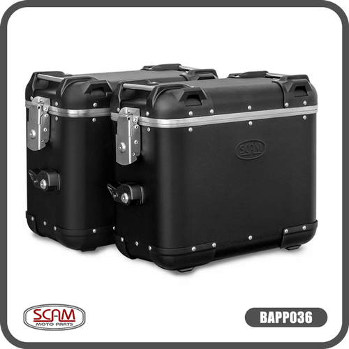 Bau Scam Lateral 36l Aluminio Preto Qp44filp