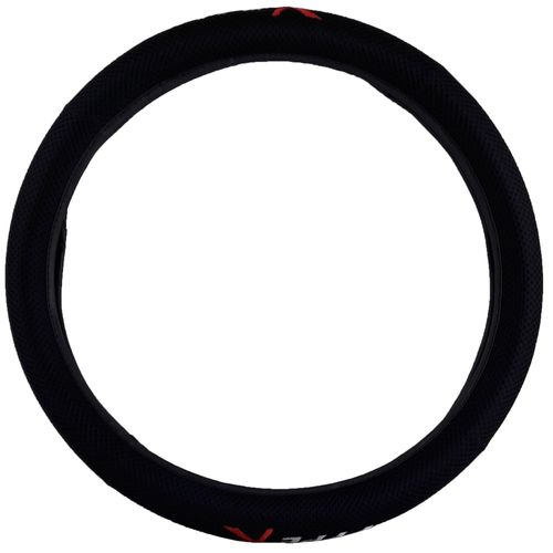 Capa para Volante na Cor Preto Bordado Type-R Tamanho 38cm