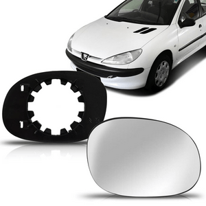 VIDRO RETROVISOR LD (C/BASE) / PEUGEOT 206 99- / SPJ EB194