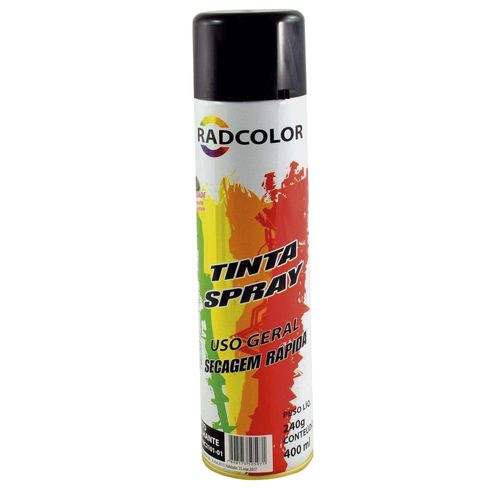 Tinta Spray Diversos Preto Bilhante 1959 a 2016 - 198086 - 2101