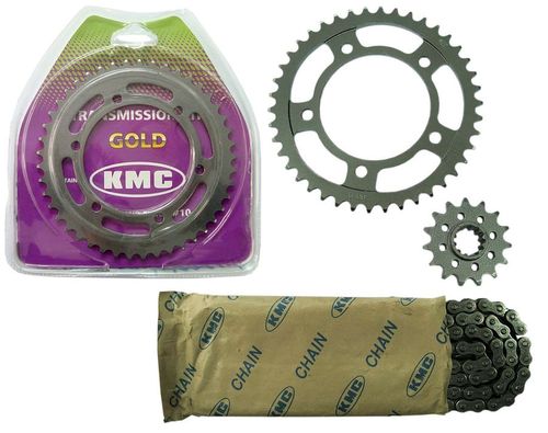 Kit Relação Cbx250 Twister 01/08 Kmc Aço 1045 Com Retentor