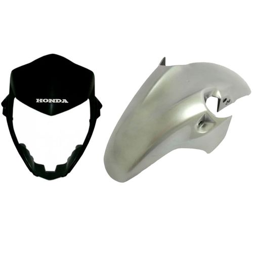 Paralama Com Carenagem Frontal Cb300 Prata 2009 E 2010