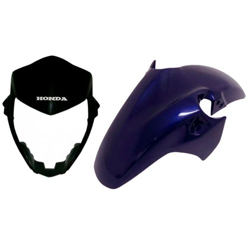 Paralama Com Carenagem Frontal Cb300 Azul Roxo 2011