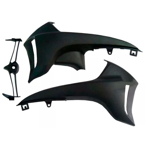 Aba Tanque Cb300 2009 á 2012 Preto Protetor Tanque 3 Peças