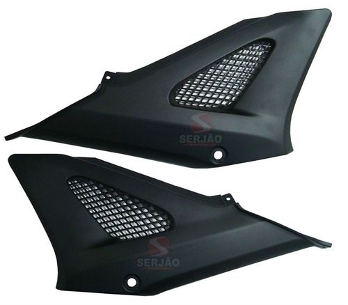 Tampa Lateral Cbx250 Twister Preto Fosco Par