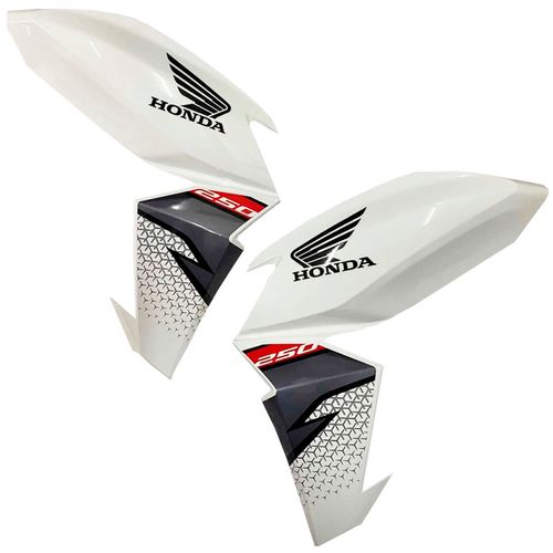 Aba Tanque Cb250 F Twister Branco 2019 Par Original