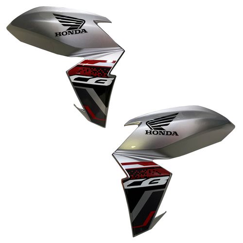 Aba Tanque Cb250 F Twister Prata 2022 Par Original