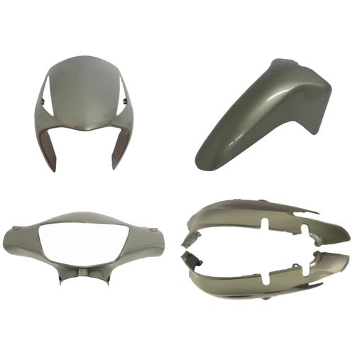 Kit Carenagem Biz 125 + Cinza 08/09 4 Peças