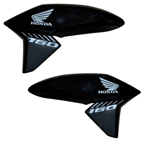 Aba Tanque Titan 160 Preto 2018 Adesivada Par