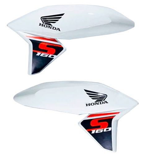 Aba Tanque Titan 160 S Branca 2020 Adesivada Par