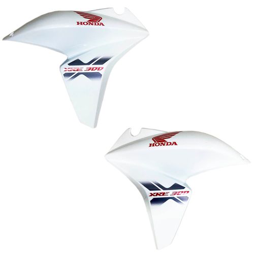 Aba Tanque Xre300 Branca 2014 Adesivada Par