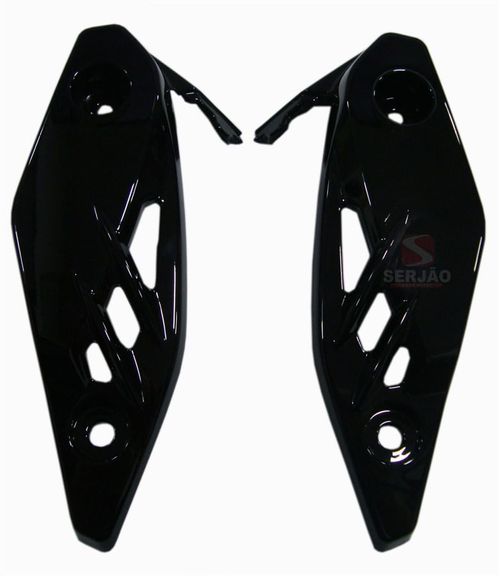 Carenagem Lateral Bananinha Farol Fazer250 Fazer 250 Preto Brilho 2016 Par